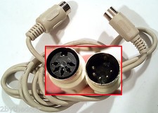6' foot 5 pin DIN M-F Extender Male Female Cable MIDI PC Keyboard MIDIF Audio