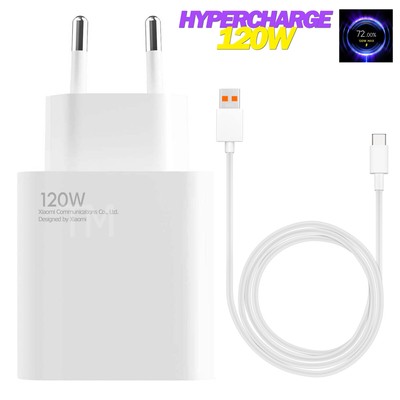 Original Xiaomi Mi,Poco,Redmi Note Hyper Charge Ladegerät 120W Usb C Ladekabel  