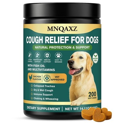 Dog Cough Relief Chews,Kennel Coughing Treatment,Natural Herbal Formula, Relief