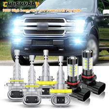 For 2015-2023 Ford F150 F 150 LED Headlight Hi/Lo Beam Fog Light Bulbs 2026