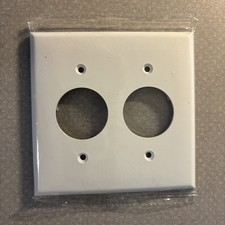 2-Gang Single 1.406-Inch Hole Device Receptac...