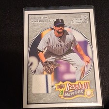 UPPER DECK 2008 BASEBALL HEROES TODD HELTON COLORADO ROCKIES MEMORABILIA #59 MLB