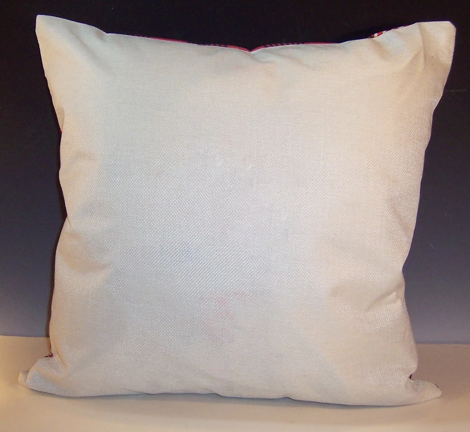 圣诞布法罗格子 18 英寸 X 18 英寸红色黑色闪光灯枕套:相信 — 第 3/4 张图片