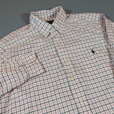 Ralph Lauren Classic Fit Men's Plaid Button Down Shirt XL Preppy