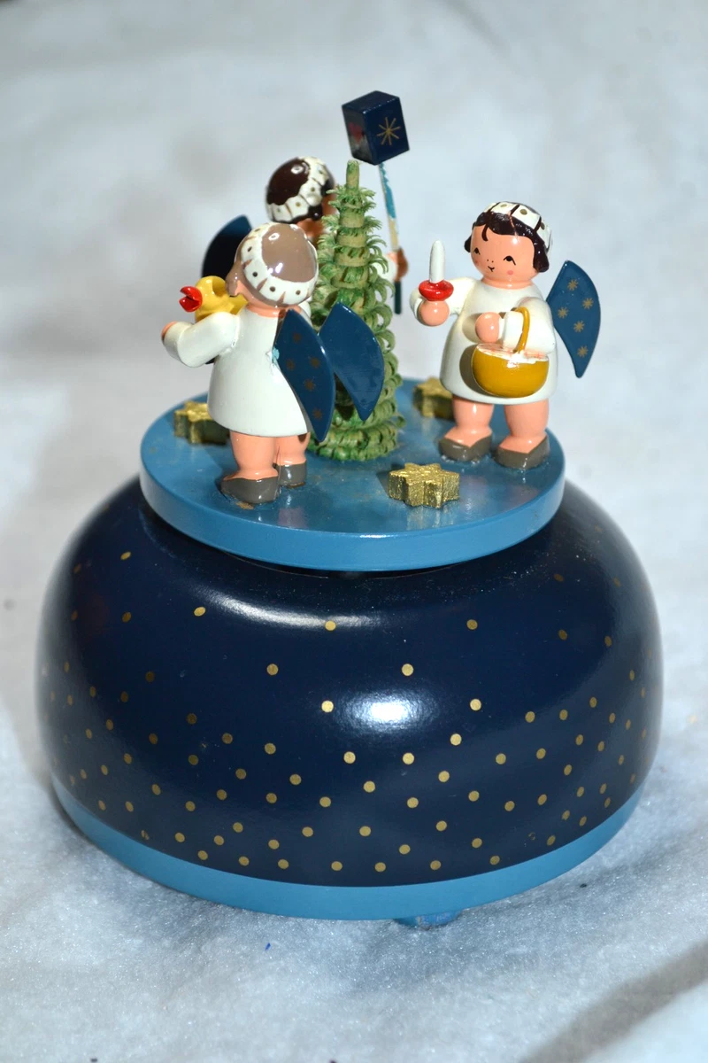 ヴェント＆キューン　Wendt & Kühn　魚商　アンティーク　ヴィンテージ Wendt & Kühn ヴェント & キューン 木製人形手紙を受け取る天使