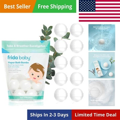 Natural Vapor Bath Bombs for Toddlers & Kids, Eucalyptus Essential Oil Bath B...