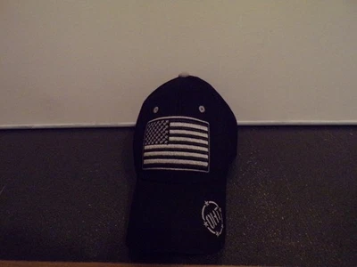 OHT Mütze Kappe amerikanische Flagge Riemen hinten schwarz weiß patriotisch Fan Favorit - Bild 1 von 4