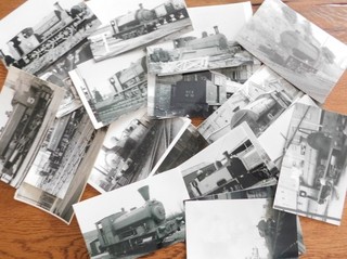 40 Industrial steam locos B/W photographs
