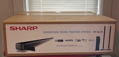 Sharp HT-SL70 Sound Bar System Active Subwoofer Right & Left Sound Bar NEW