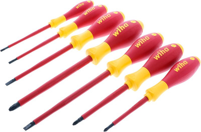 32099 7-Piece Insulated Softfinish Screwdriver Set, 1000V VDE Certified Electric