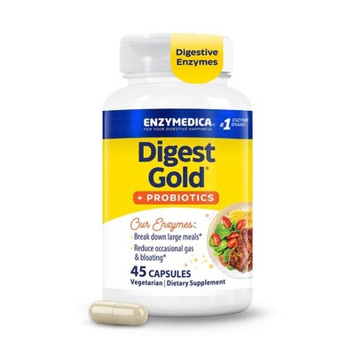 Enzymedica Digest Gold + Probiotics - 45 Count (Pack of 1), No Color