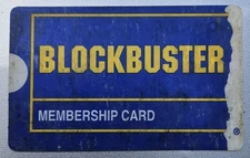 Vintage Blockbuster Video Membership Card Early 1990s Original Nostalgia Collect
