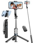 Selfie Stick, 41'' Extendable Phone Tripod Stand with Holder & Black 