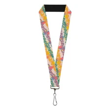 Buckle-Down The Coca-Cola Company Lanyard, Coca Cola Script Logo Stacked Pop Art