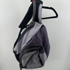 Jansport Airlift 1.1 Adjustable Shoulder Sling Backpack Purple Gray Daypack Y2K