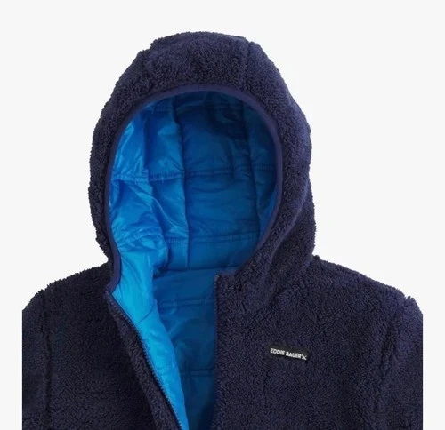 Nueva Chaqueta Eddie Bauer Juvenil Reversible Talla 10/12 Nueva con Etiquetas Foto 3 de 4