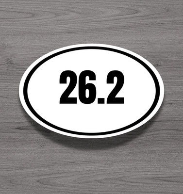 26.2 Full Marathon Fridge Magnet or Laptop Sticker