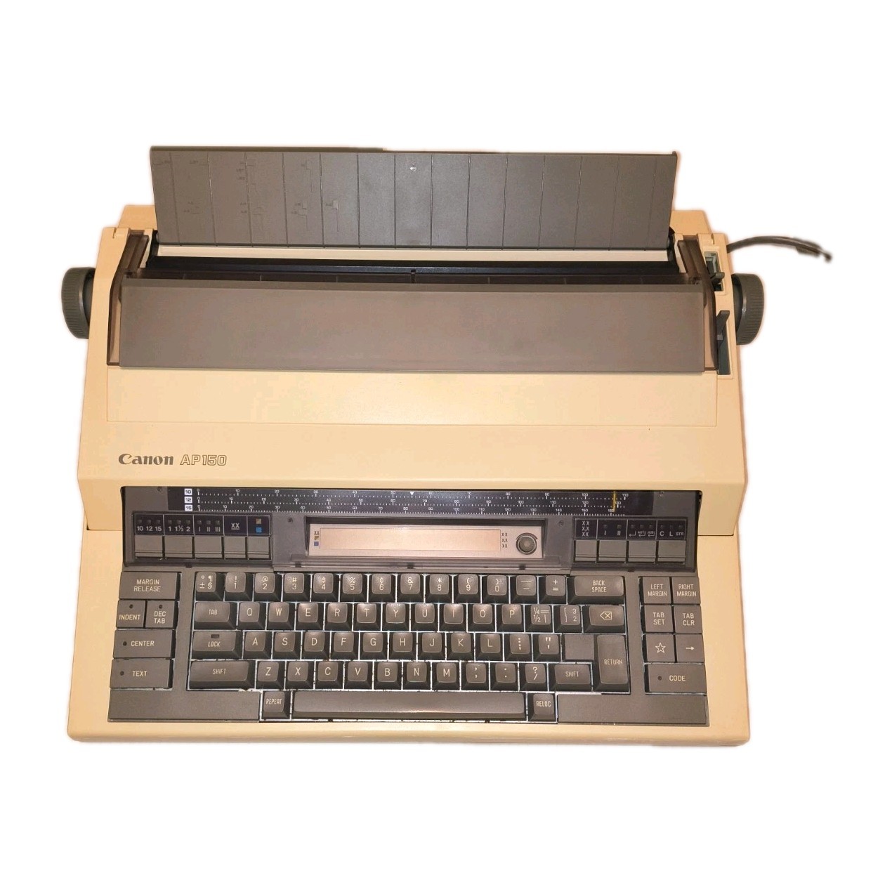 Canon AP150 Electric Typewriter w/ Power Cord + 3 Ribbons - Tested & Working