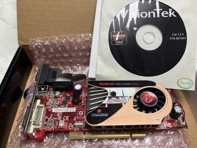 EXTREMELY RARE OLDER PCI BUS ATI Radeon HD2400 Pro 256MB Video Card GPU Not PCIE