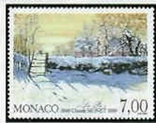 Monaco No 1747 ** MNH Paintings C Monet Year 1990