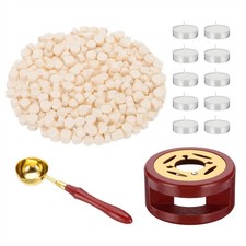 Wax Seal Kit, 360 Pcs Wax Beads Stamp Seal Kit, White