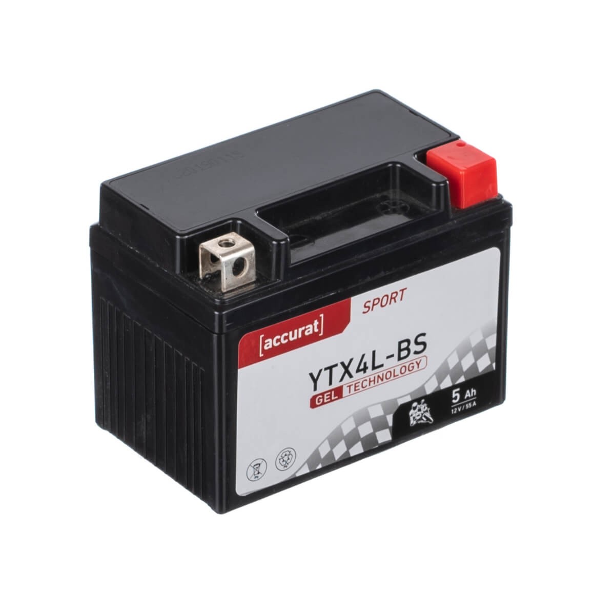 Batteria Moto YTX4L-BS Gel 12V 5Ah Scooter Batteria Moto Ciclomotore Ciclomotore 4Ah