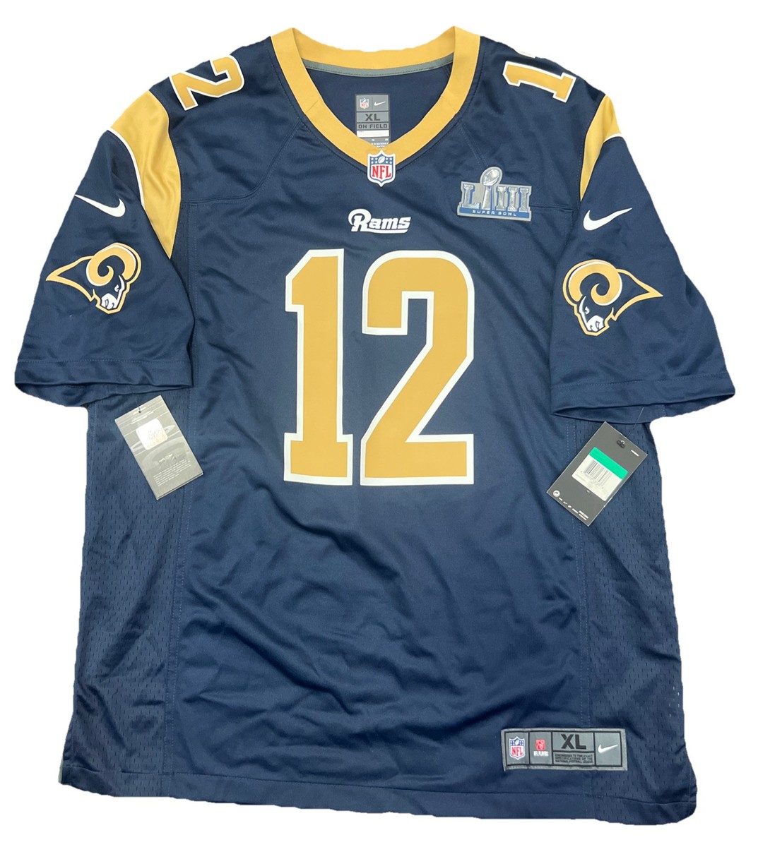 New Rare Brandin Cooks Rams Super Bowl Mens Navy XL Game Nike
