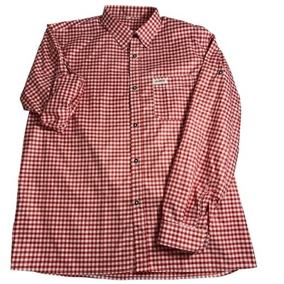 LEDERHOSEN4U Men's Red White Check Shirt Size 3XL Oktoberfest Halloween German