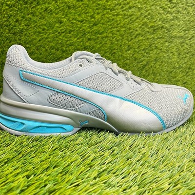 Puma Tazon 6 Womens Size 11 Gray Silver Blue Running Training Shoes Sneakers