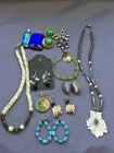 Vtg Native American Style Jewelry Lot Sterling Silver & Costume Pre Owned