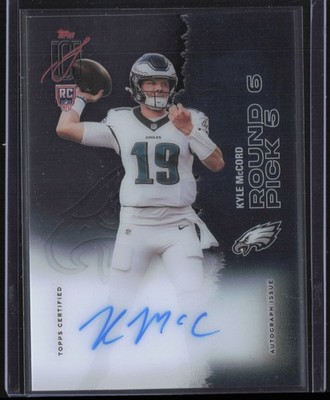 Kyle McCord [Rookie] Rookie Crystal Clear Autograph #RCCL-KMC Football Cards 20 