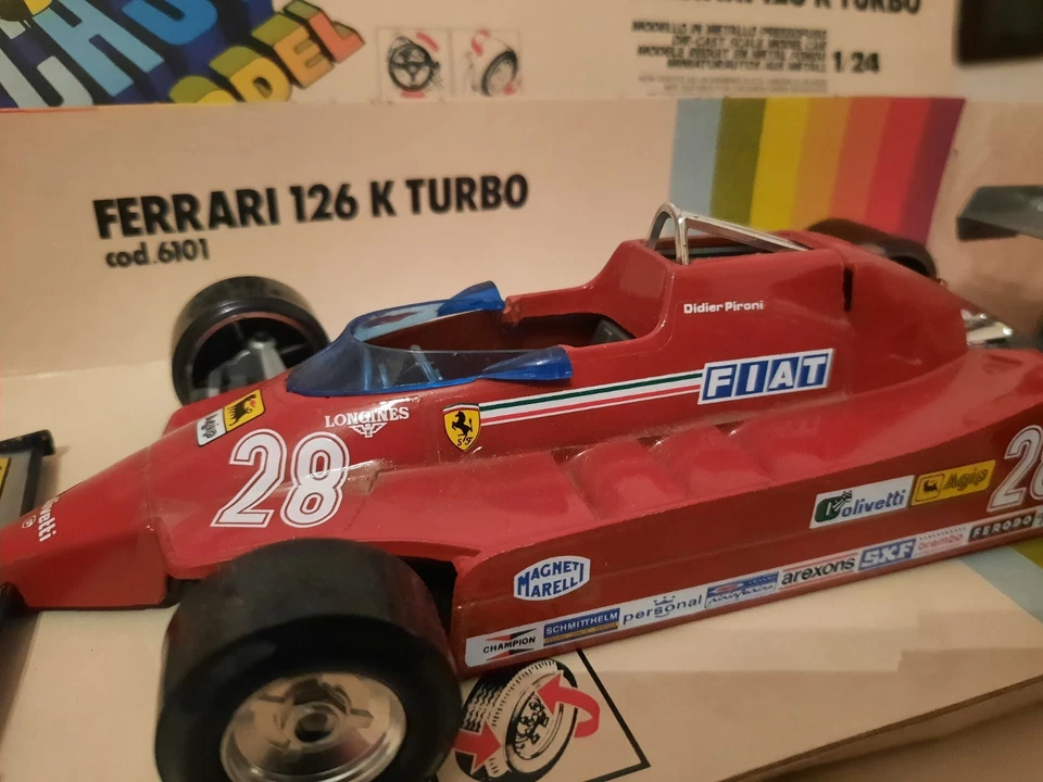 Burago BBurago Ferrari 126 CK K Turbo #28 Didier Pironi 1981 1/24 6101 - Immagine 3 di 4
