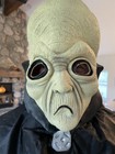 Easter Unlimited Space Alien Martian Full Head Latex Mask with Full Cape No Eyes — photo 4