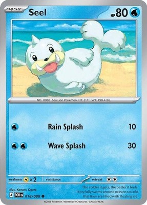 Pokemon Seel (18/124) Perfect Order NM | eBay