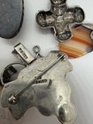 Lot Of 7 Vintage 925 Sterling Silver Gemstone Pendants Resell Wear 100+ Grams — photo 8