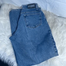 Gitano Vintage High Waist Mom Skinny Ankle Blue Denim Jeans Sz 12 P