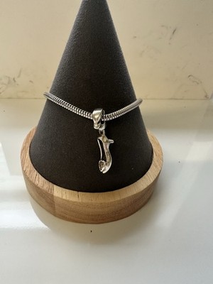 Chamilia Cinderella Slipper Charm. Sterling Silver 925. Retired! Genuine