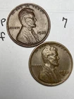 1933-P&D LINCOLN WHEAT CENT SET, 2 coins, low mintage VF/XF grade coins, #7