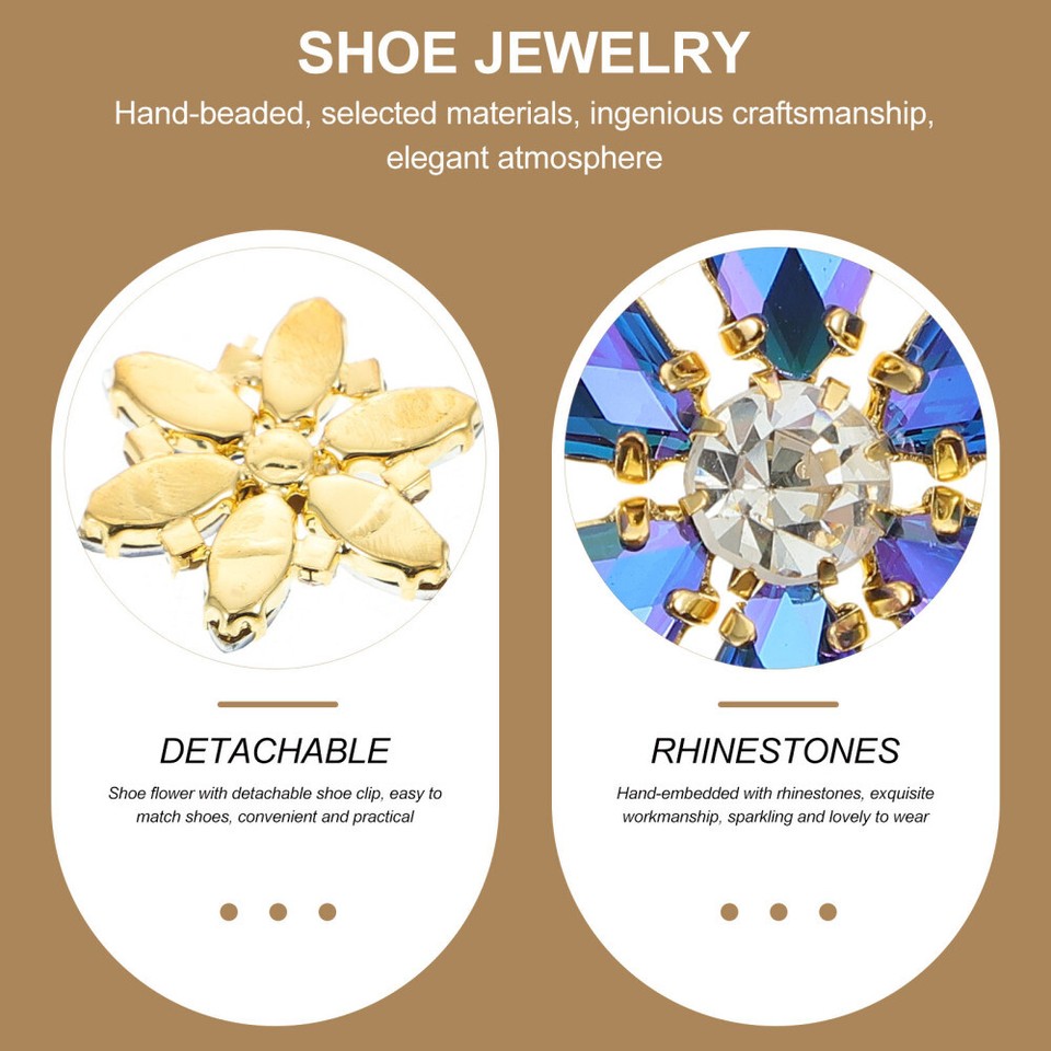 1 Pair Shoe Clips Rhinestone Shoe Clips Wedding Party Shoe Clips Bridal