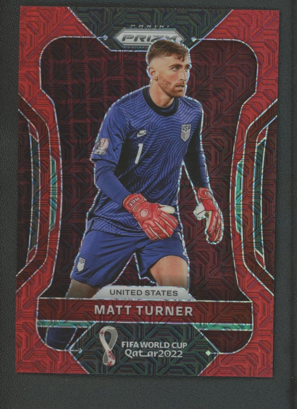 2022 Matt Turner 55/99 Panini Prizm Fifa World Cup Qatar Mojo Red