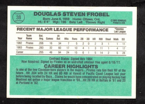 1984 Donruss Baseball #1-255 YOUR CHOICE $1.09 Flat Ship UPDATED 8/4/24 - Picture 79 of 496