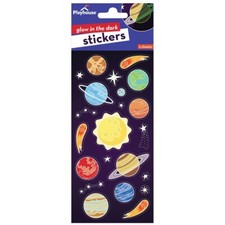 2 Sheets Solar System Space Glow In The Dark Stickers Planner Supply Crafts