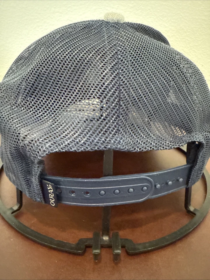 Ouray Unisex Montaña Cabra Mezcla Lana Malla Camionero Snap Back Gris/Azul Foto 3 de 4