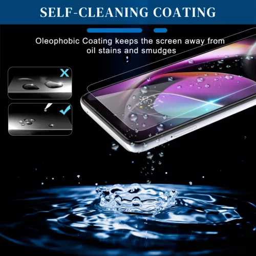 Pack de 2 PROTECTORES DE PANTALLA CRISTAL TEMPLADO PARA MOTOROLA G 5G 2025-9H, aptos para fundas - Imagen 2 de 7
