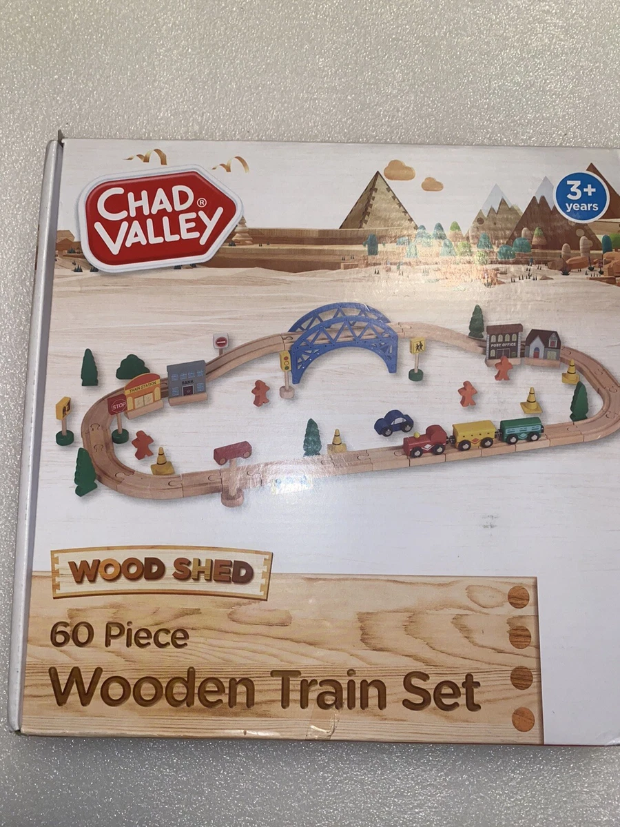 Chad valley 60 piece wooden 2025 train set
