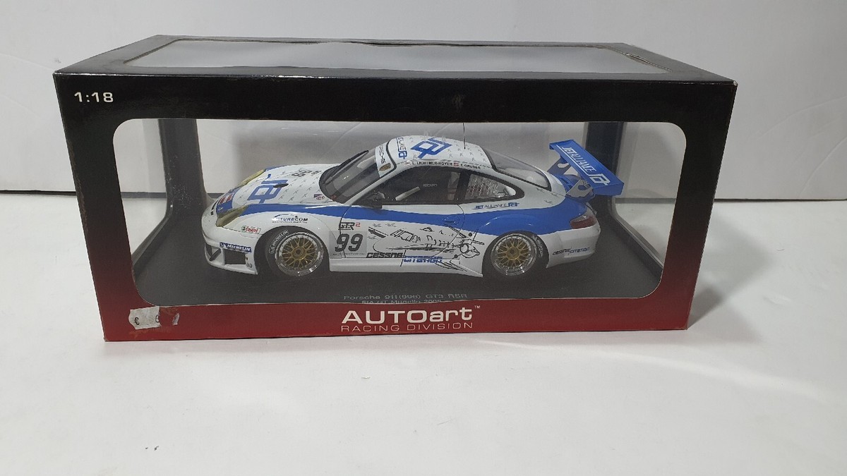Autoart 1/18 Porsche 911 (996) GT3 RSR FIA GT Mugello 2006 Blue 