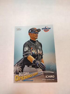 2018 Topps Opening Day - Before Opening Day #BOD-I Ichiro Suzuki (PWE)