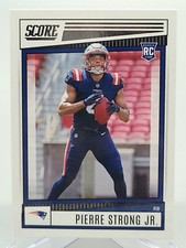 2022 PANINI SCORE PIERRE STRONG JR ROOKIE FOOTBALL CARD PATRIOTS NFL donruss