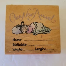 Our New Arrival Holly Pond Hill Mounted Rubber Stamp Bunny