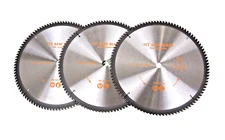 Lot of (3) 10" x 100T Aluminum Cutting TCT Saw Blade Arbor 5/8"